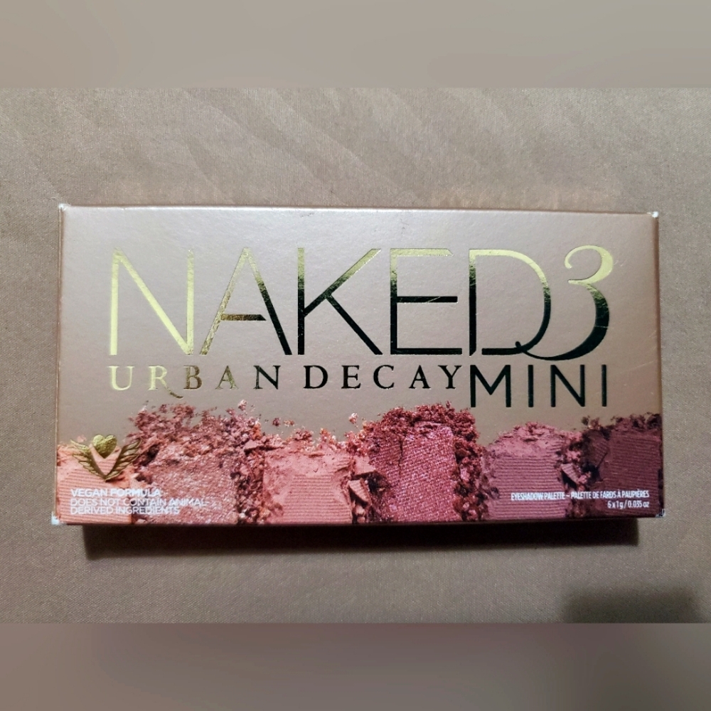 NIB Naked3 Mini Soft Pink Eyeshadow Palette by Urban Decay
